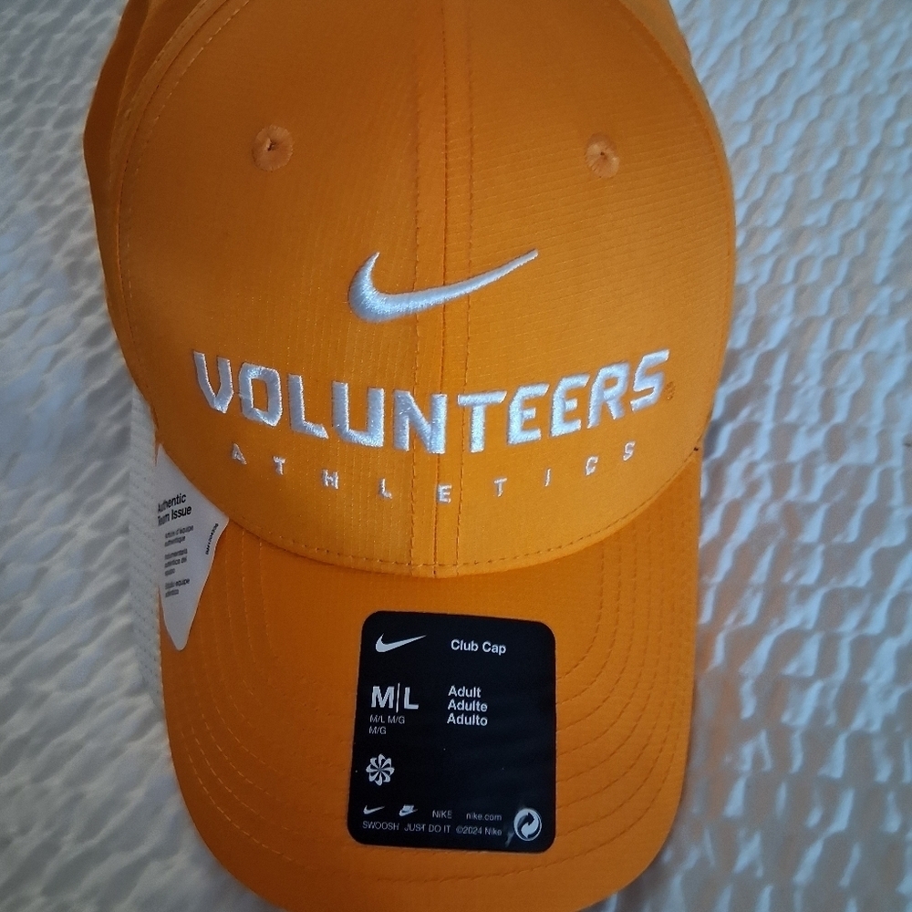 NIke Tennessee Volunteers Hat Cap Mens Strap Back M-L Club Cap Orange Team Issue - Picture 4 of 5